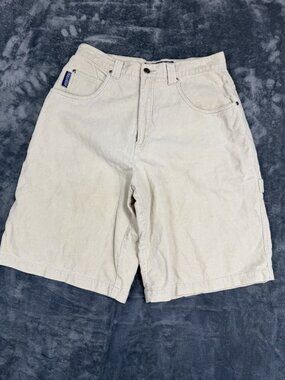 Bullhead Mens Beige Carpenter Shorts 31 100% Cotton